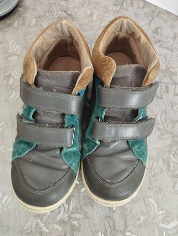 Chaussures montantes cuir Vertbaudet garçon 32