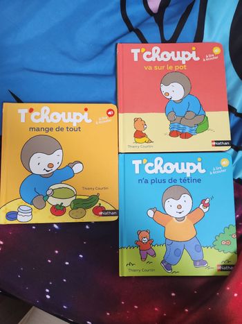 T'choupi 3 livres sonores avec téléphone