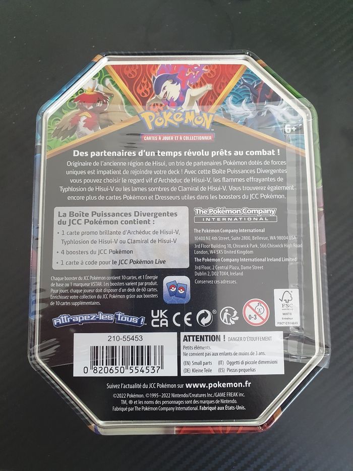 Pokebox pokemon 4 booster clamiral V de hisui - photo numéro 2
