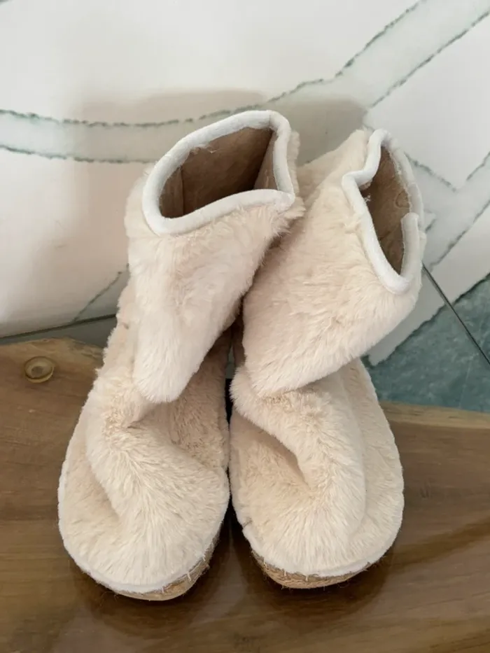 Chaussons montants écru femme fille Payote - photo numéro 3
