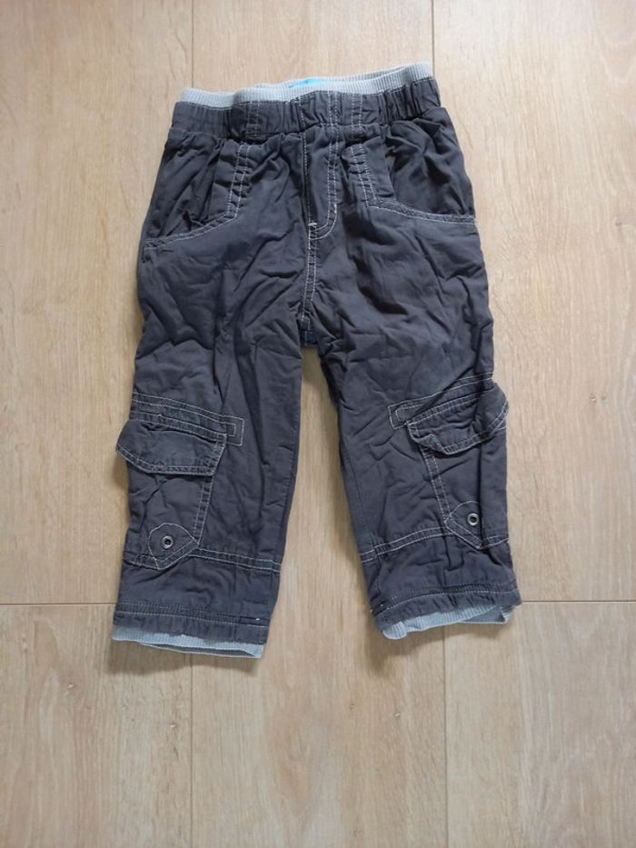 Pantalon ceinture élastique gris