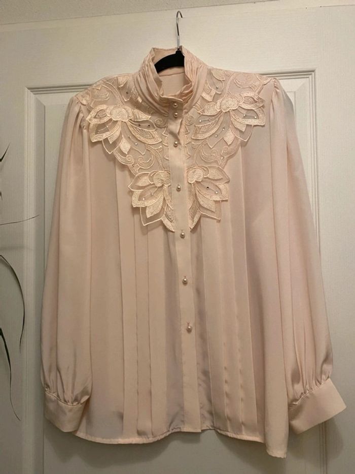 Chemise vintage rose - photo numéro 3