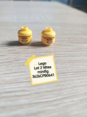 Lego lot 2 tête minifig 3626CPB0641