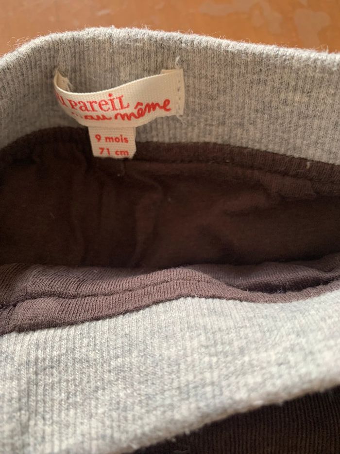 Lot pantalon hiver Du pareil au même 9 mois - photo numéro 5
