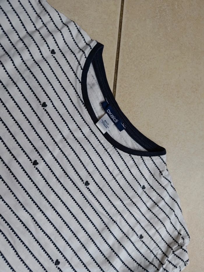 T shirt coeur marinière - photo numéro 3