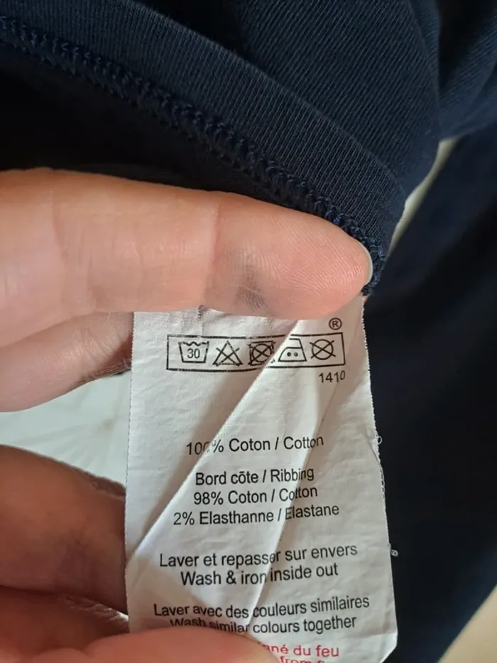 T-shirt garçon 5 ans terre de marins orange bleu comme neuf - photo numéro 6