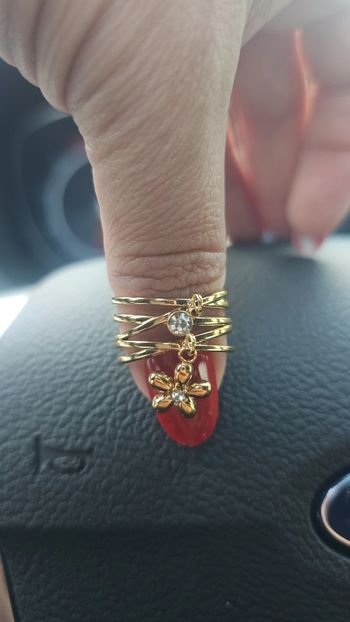 Bague femme acier inoxydable