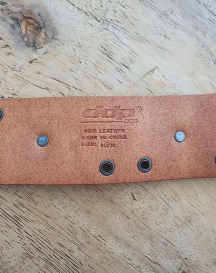 Ceinture en cuir ddp - photo numéro 2