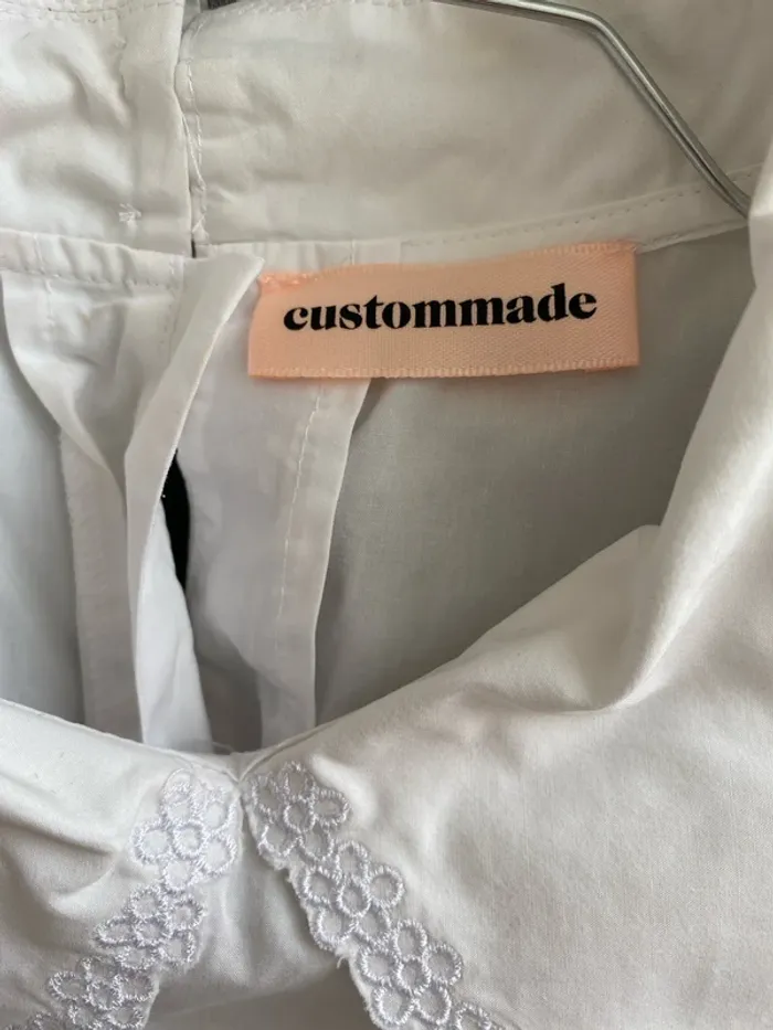Blouse blanche col Claudine Custommade - photo numéro 15