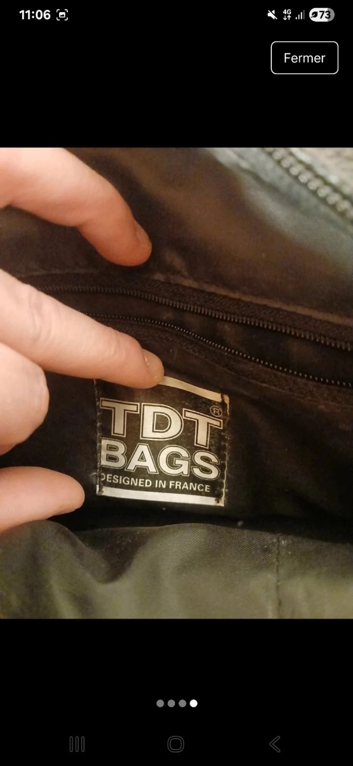 Sac à main similicuir noir - photo numéro 4