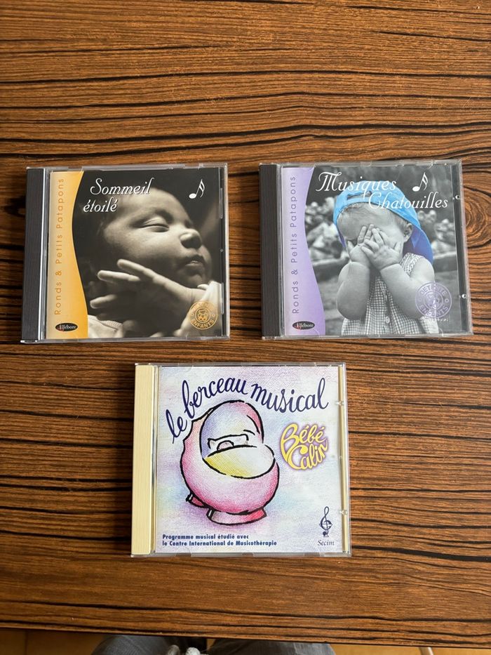 lot de 3 CD de « musique détente » pour bébé ou  enfant