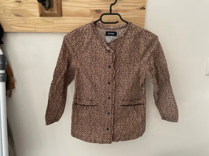 Très jolie blouse Léopard hiver fille 8 ans