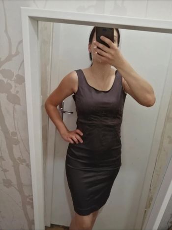 Robe droite marron taille 36 Tara jarmon