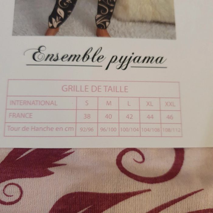 Ensemble pyjama rose Rodier Taille L - photo numéro 5