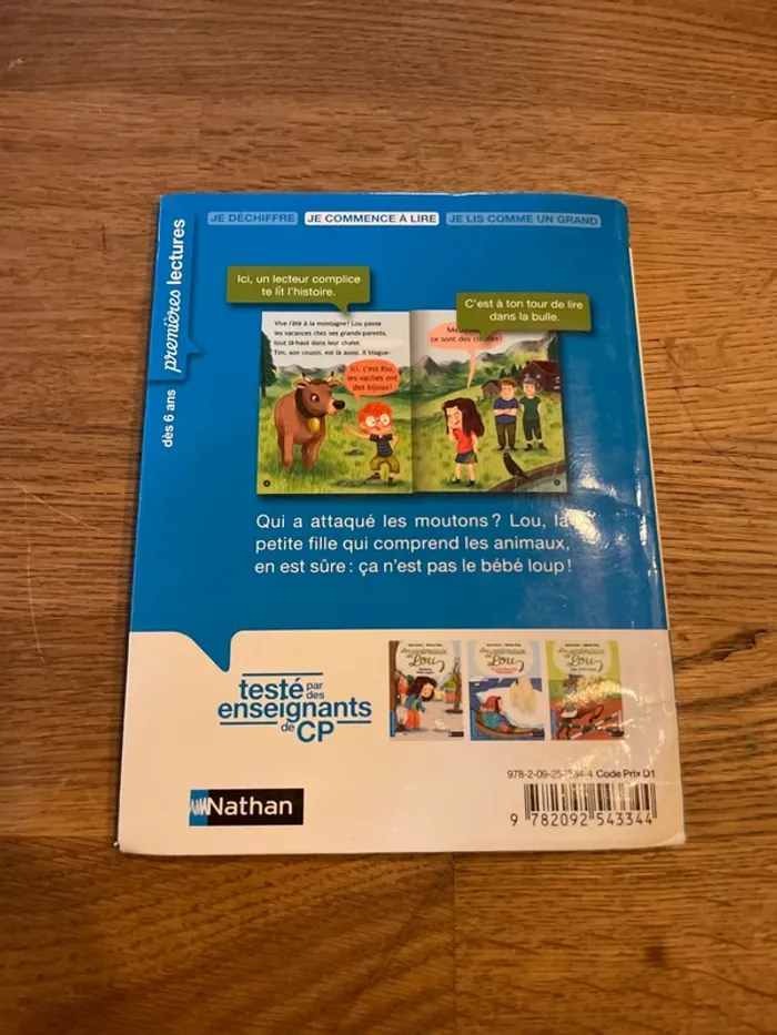 Livre premières lectures Les animaux de Lou Je te protège, Petit Loup ! - photo numéro 3