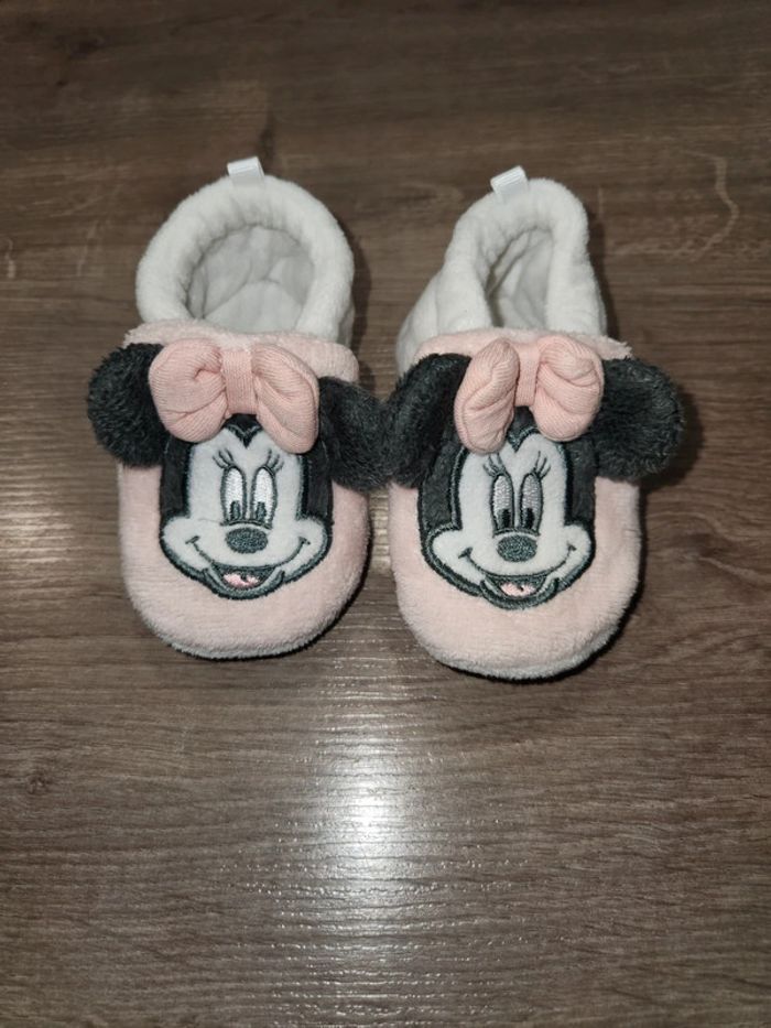 Ensemble disney minnie robe sous pull gilet chaussons 12 mois hiver - photo numéro 3
