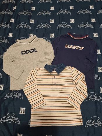 3 t-shirt manches longues