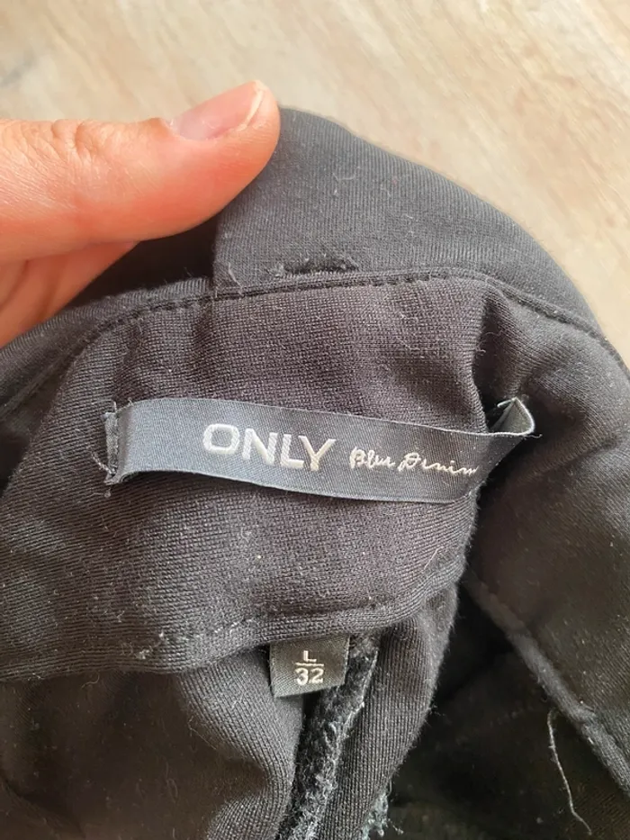 Pantalon habillé avec fronces et ceinture à nouer Only - Taille L - photo numéro 2