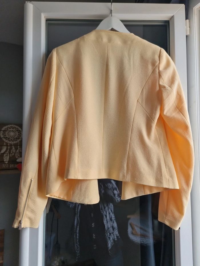 Veste blazer etam jaune taille 36 - photo numéro 3