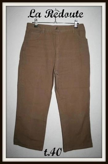 Pantacourt toile épaisse taille 40