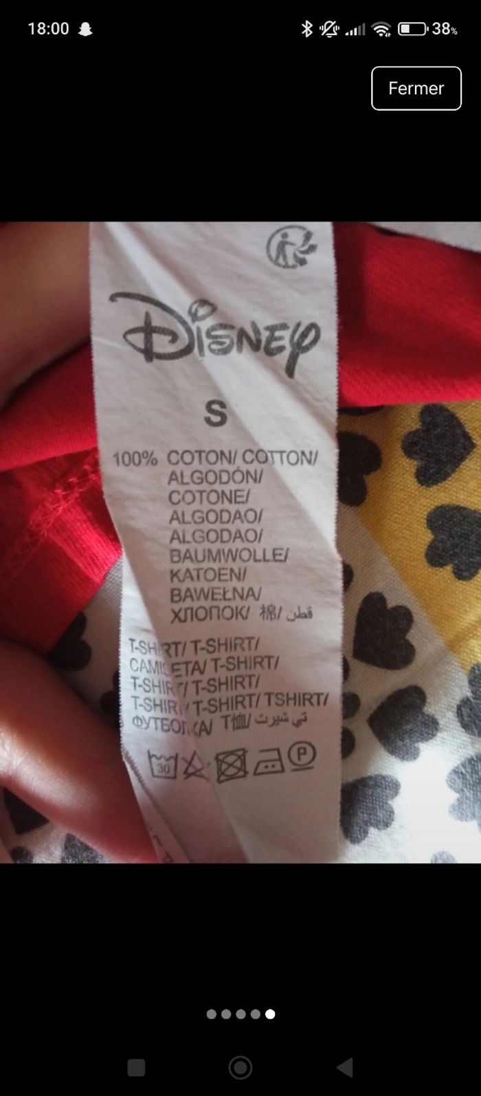 T-shirt rouge Mickey - photo numéro 3