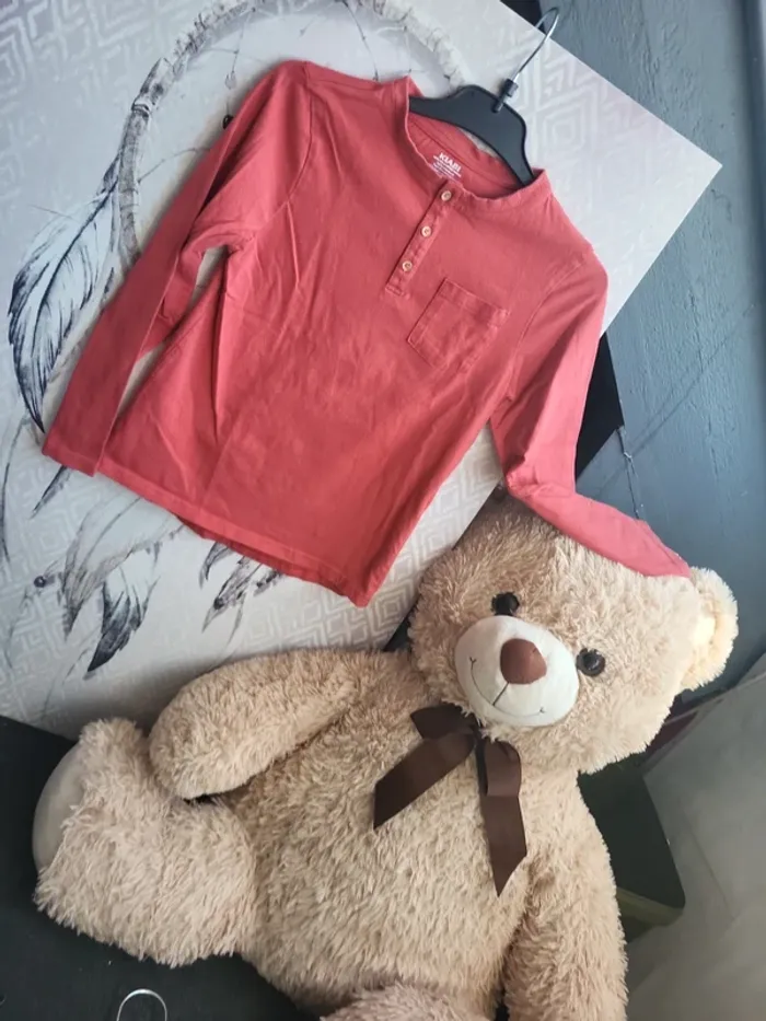 T shirt corail 8ans
