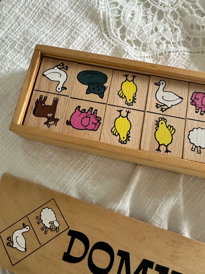 Grand domino animaux en bois - photo numéro 3
