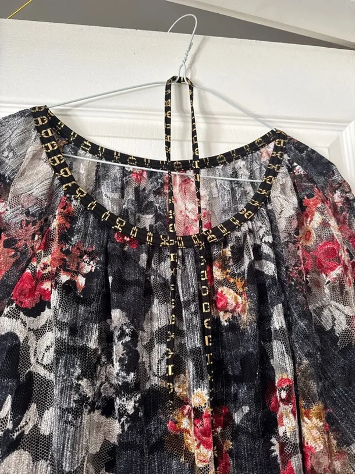 Blouse oversize avec ceinture lien manches chauves souris neuf jamais porté - photo numéro 5