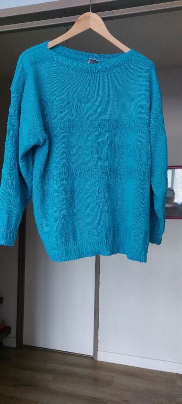 Pull turquoise