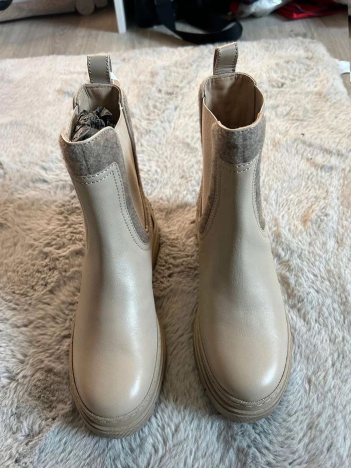 Bottines beiges tommy hilfiger - photo numéro 2
