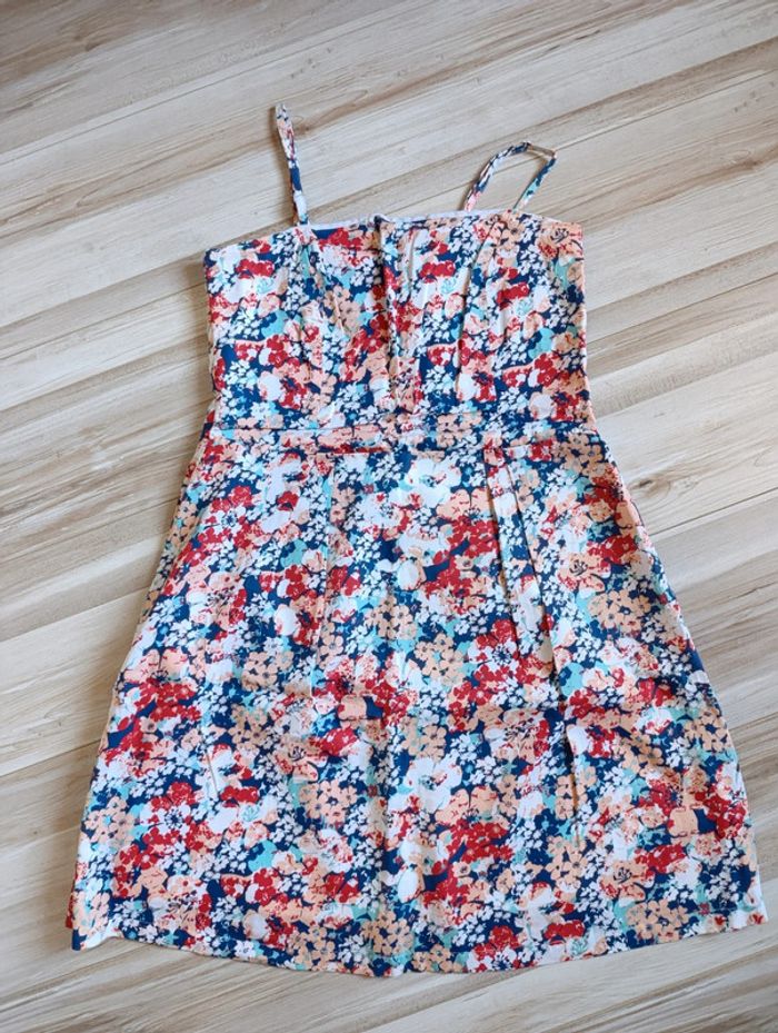 Robe d'été fleuri bretelle camaïeu t40-42