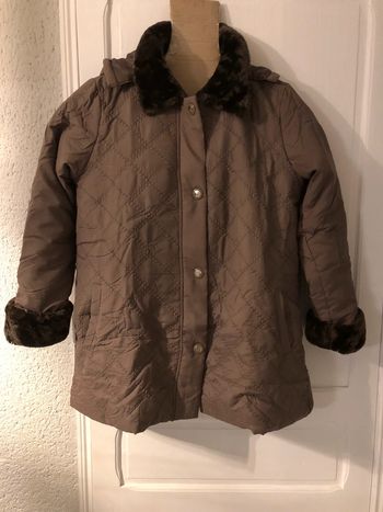 BB- manteau/veste 3/4 « taupe » à capuche T 38/40 NEUF