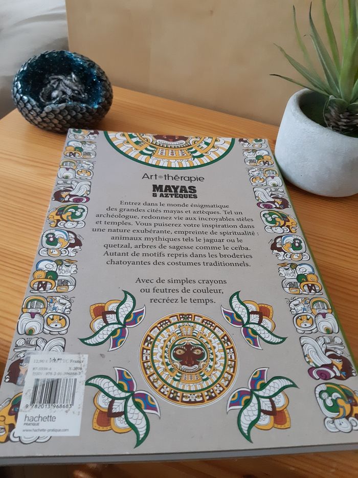 Livre de coloriage art thérapie Mayas & Aztèques - photo numéro 8