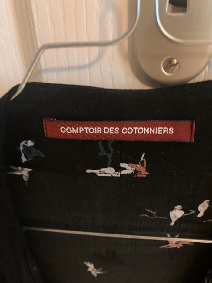 Robe portefeuille Comptoir des Cotonniers taille 34 noire - photo numéro 3