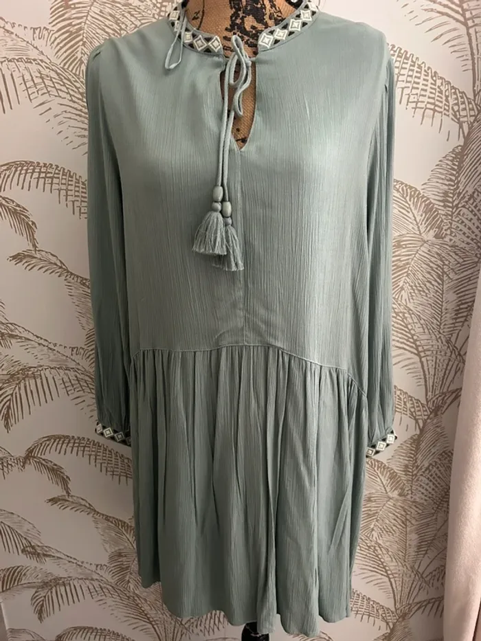 Robe sauge poudrée - photo numéro 7