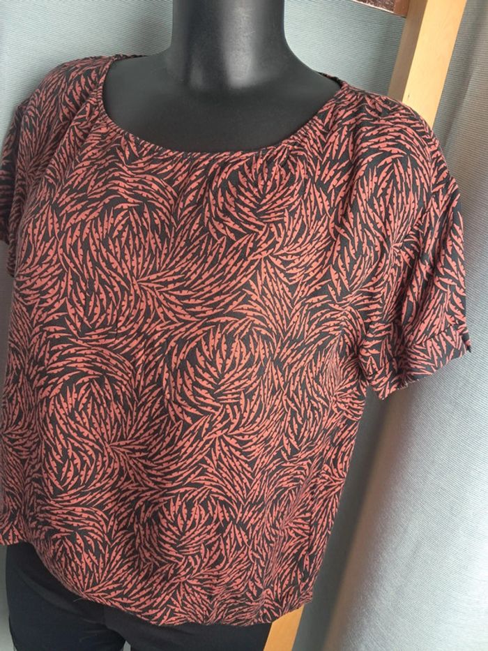 American vintage haut tee-shirt blouse T.36/38 - photo numéro 2