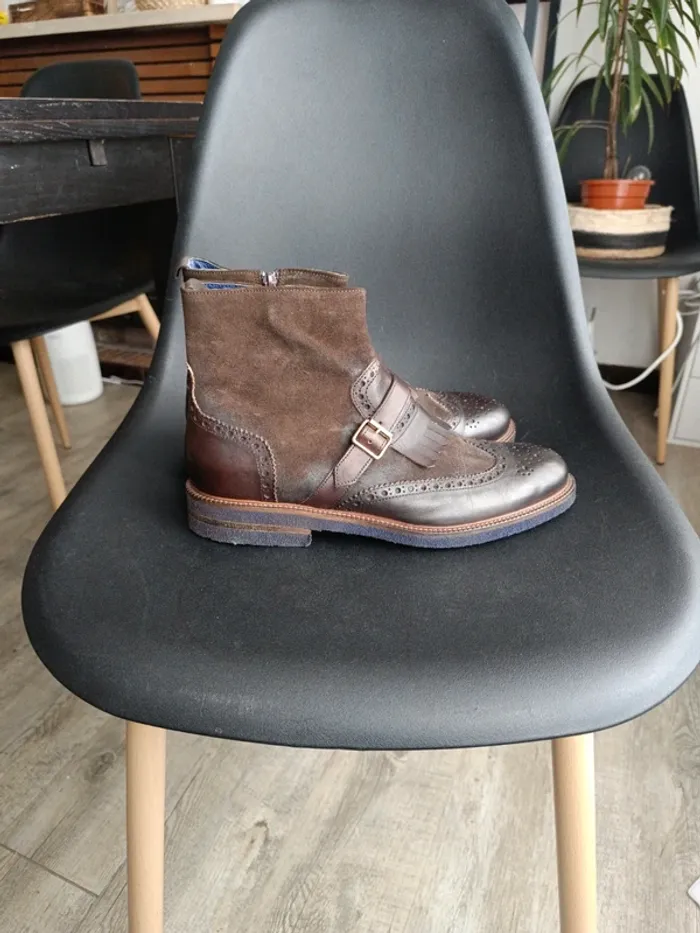 Pas de vintedgo svp Bottines homme marron - photo numéro 3