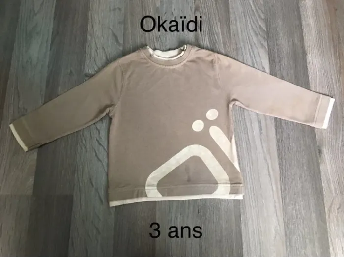 T-shirt manches longues Okaïdi 3 ans