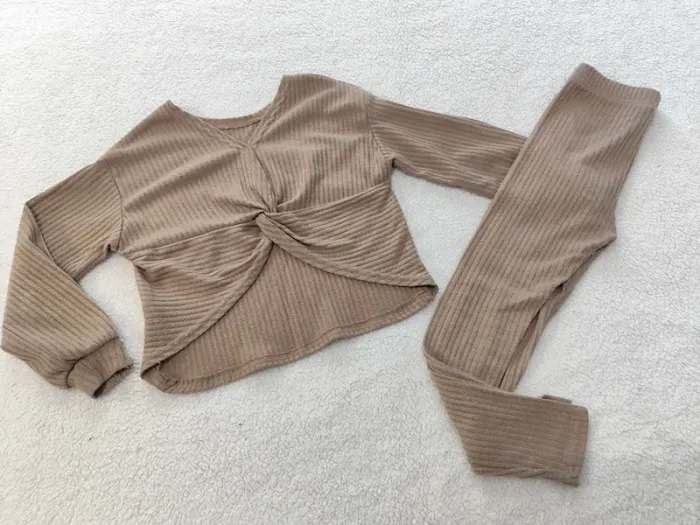 Ensemble camel shein 8 ans t-shirt legging - photo numéro 2