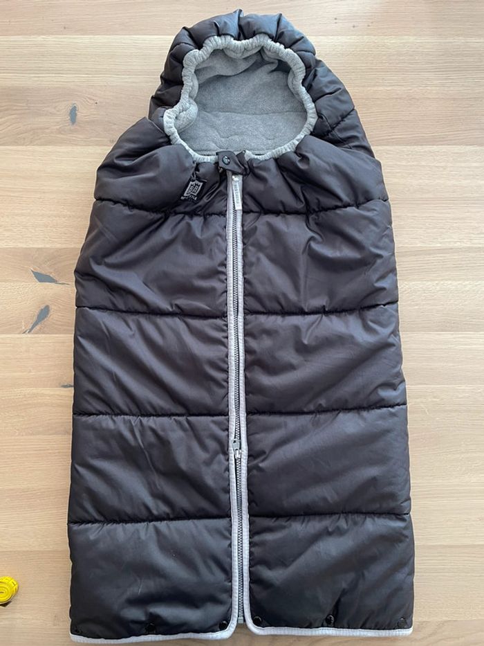 Combizip red castor noir et polaire grise