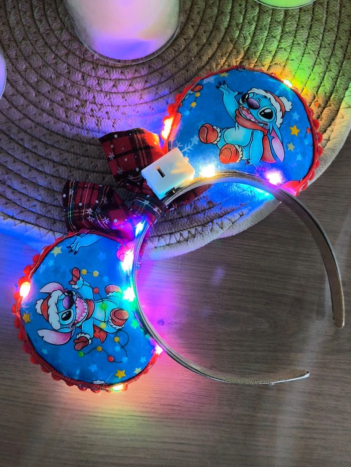 Ears lumineuse stitch Noël - photo numéro 2