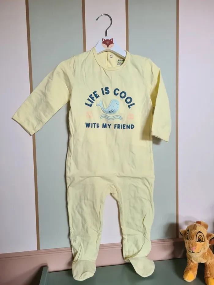 Pyjama long léger Kiabi bébé garçon 18 mois - photo numéro 2
