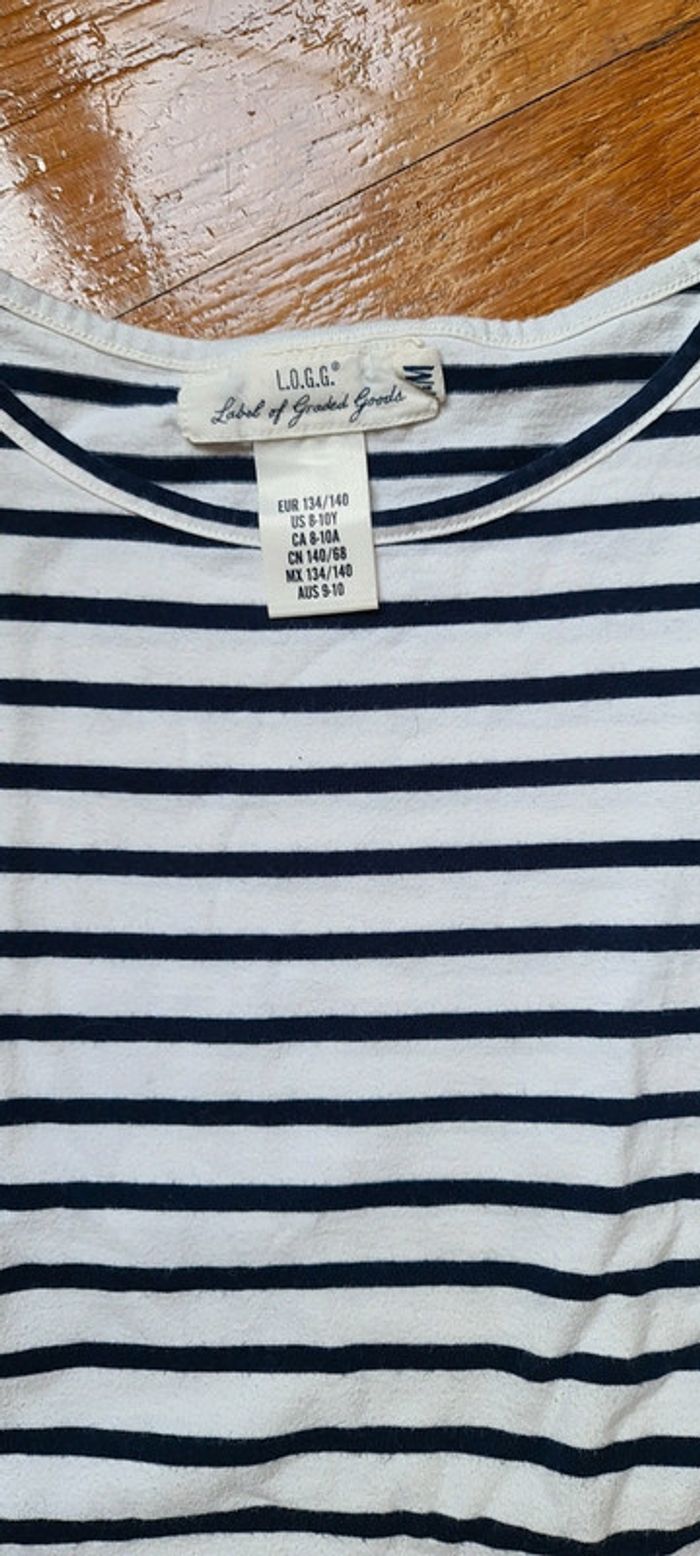 Robe marinière 10 ans 100% coton H&M - photo numéro 3