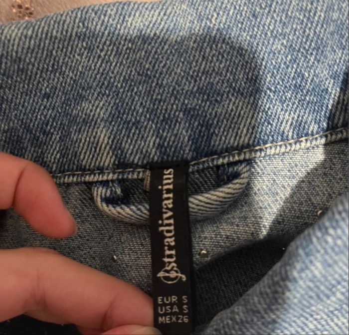 Veste en Jeans Stradivarius taille S - photo numéro 5