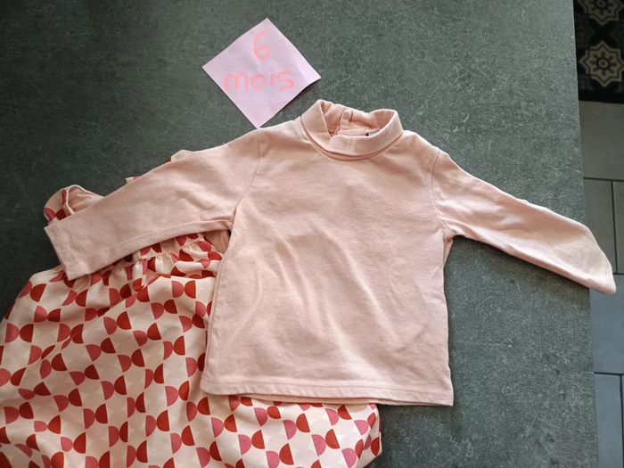 Ensemble robe bouffante saumon 6 mois - photo numéro 4