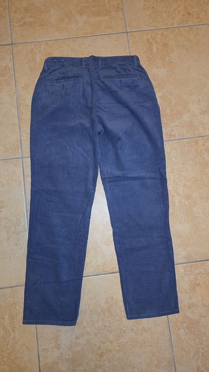 Pantalon velours bleu - photo numéro 3