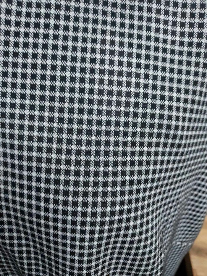 Robe sans manches Camaïeu à carreaux noir et blanc - photo numéro 3