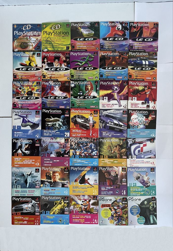gros lot de 35 demos PS1 Playstation Magazine