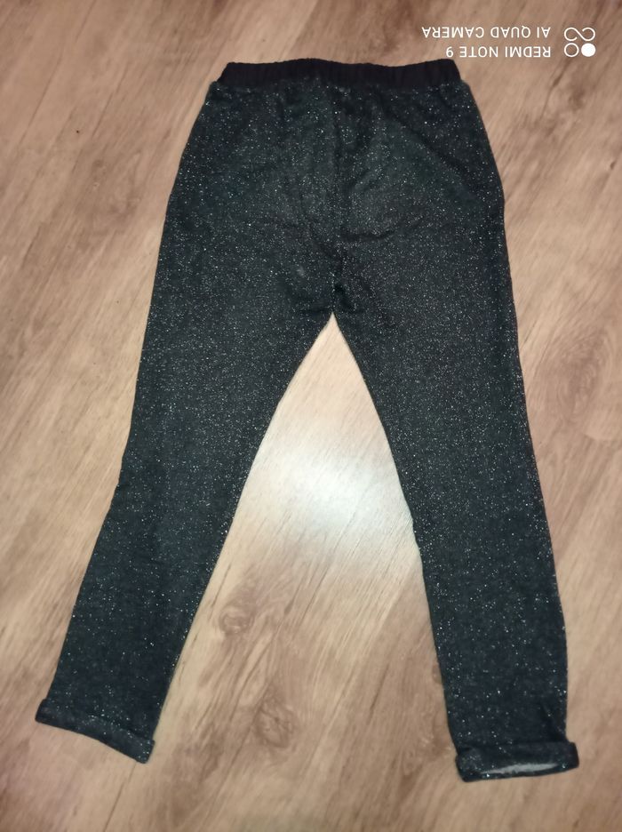 Pantalon jogging détente noir irisé, KIABI, taille 8 ans - photo numéro 2