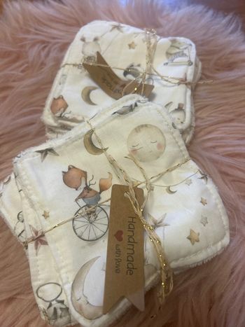 10 lingettes en éponge bambou 